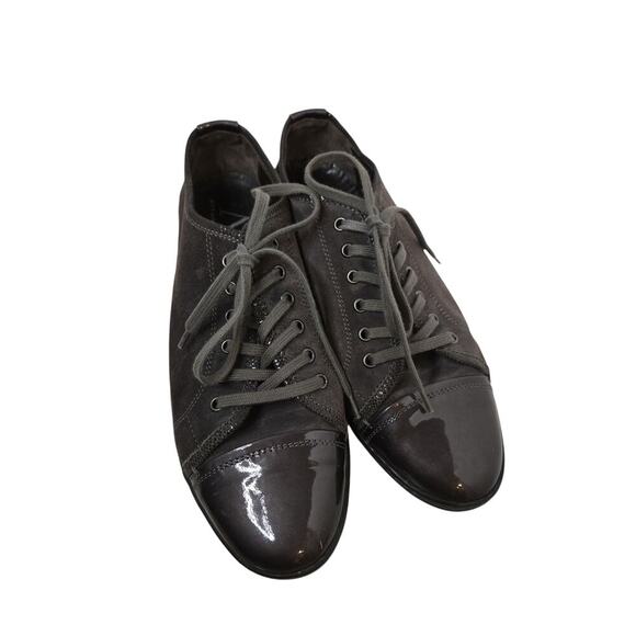AGL Attilio Giusti Leombruni Women’s Gray Cap Toe Lace Up Sneakers Size EUR 39 - Picture 2 of 5